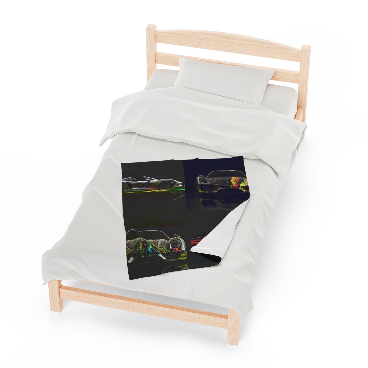 Velveteen Plush Blanket Porsche Line 5