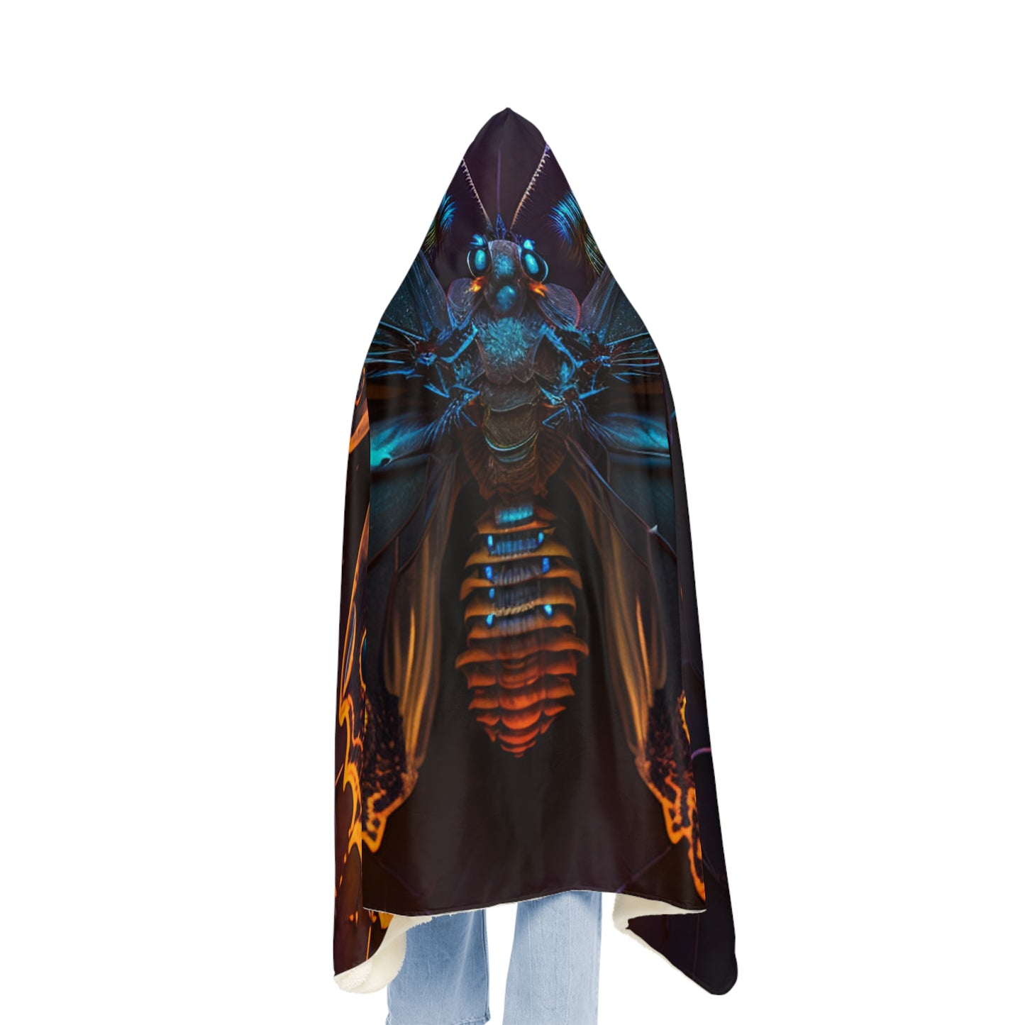 Snuggle Hooded Blanket Neon Hue Butterfly 2