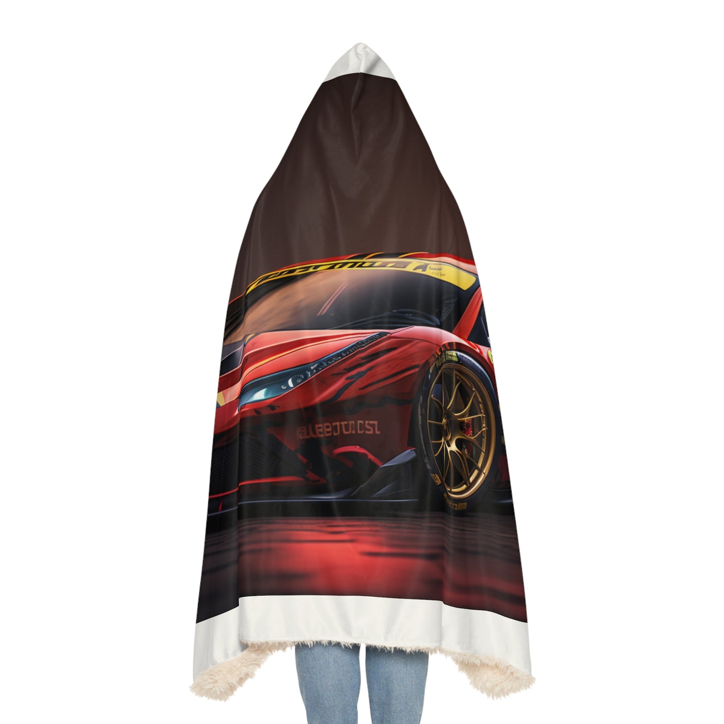 Snuggle Hooded Blanket Ferrari Red 1