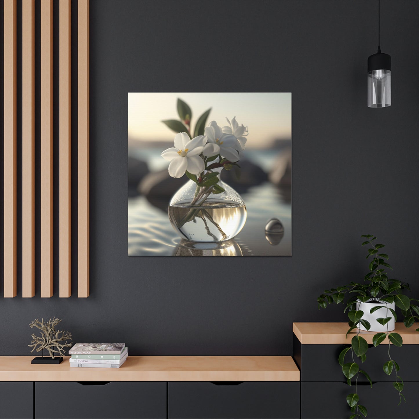 Canvas Gallery Wraps Jasmine glass vase 1