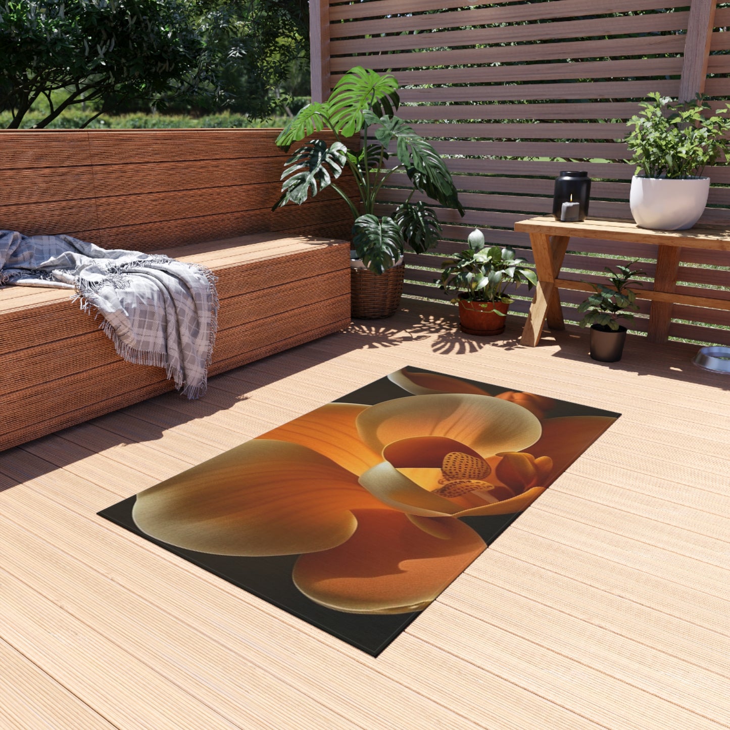 Outdoor Rug  Orange Orchid 4