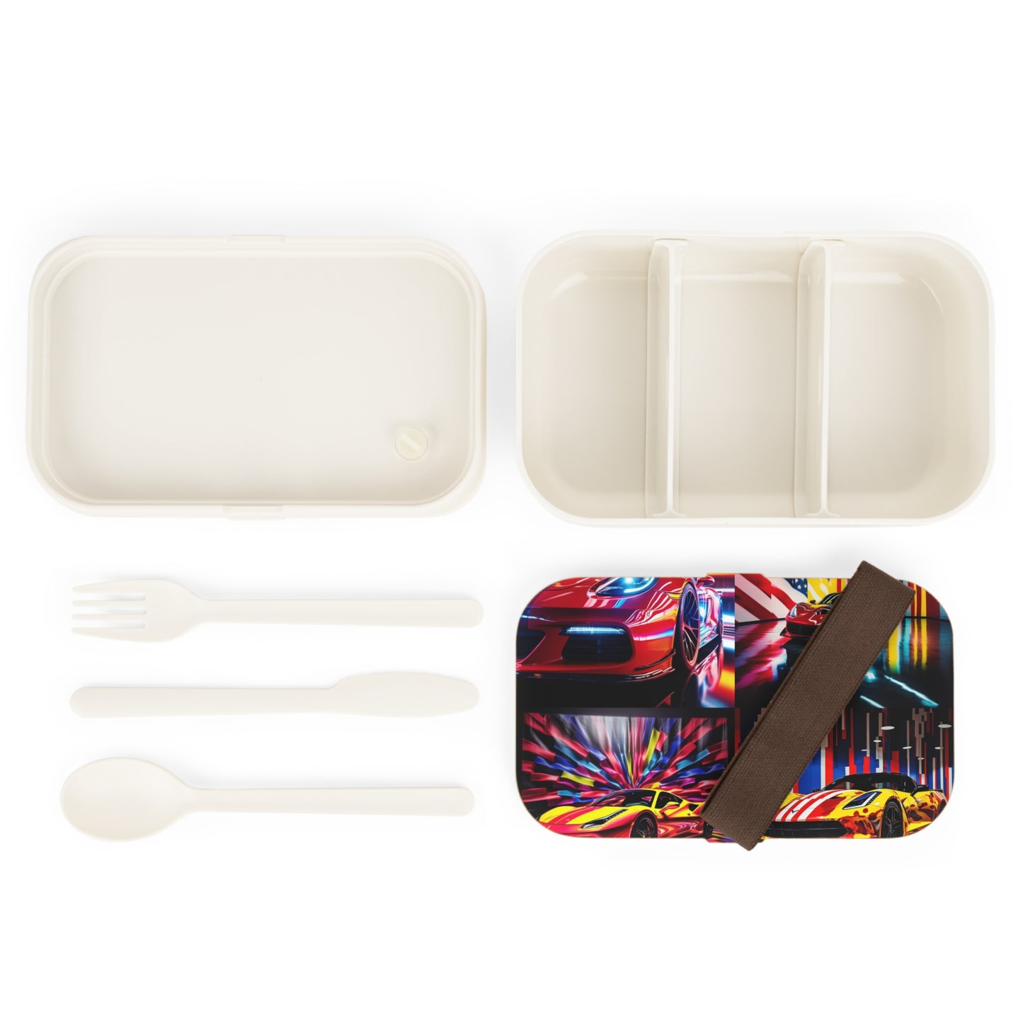Bento Lunch Box Macro Flag Ferrari 5