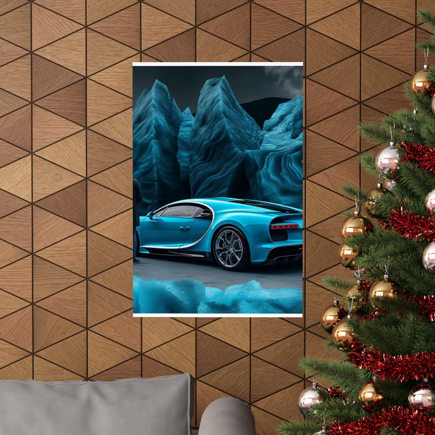 Premium Matte Vertical Posters Bugatti Real Look 3