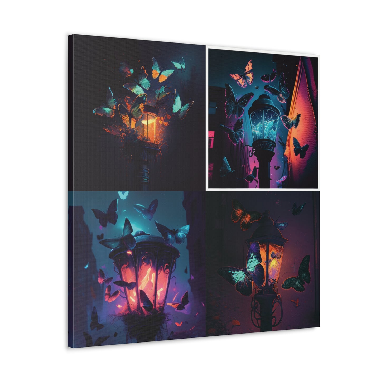 Canvas Gallery Wraps Street Light Butterfly 5