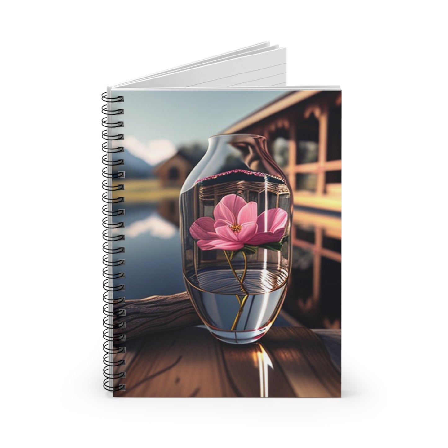 Spiral Notebook - Ruled Line Pink Magnolia 4