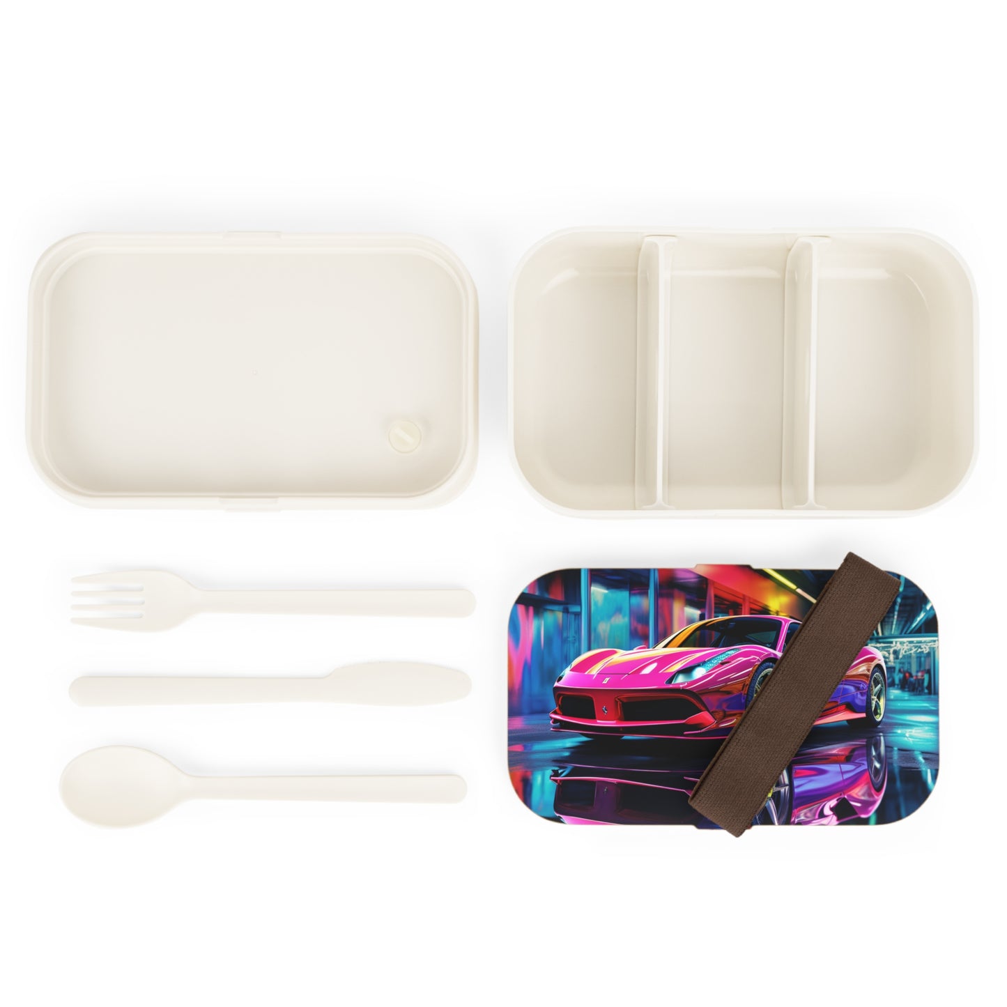 Bento Lunch Box Pink Macro Ferrari 4