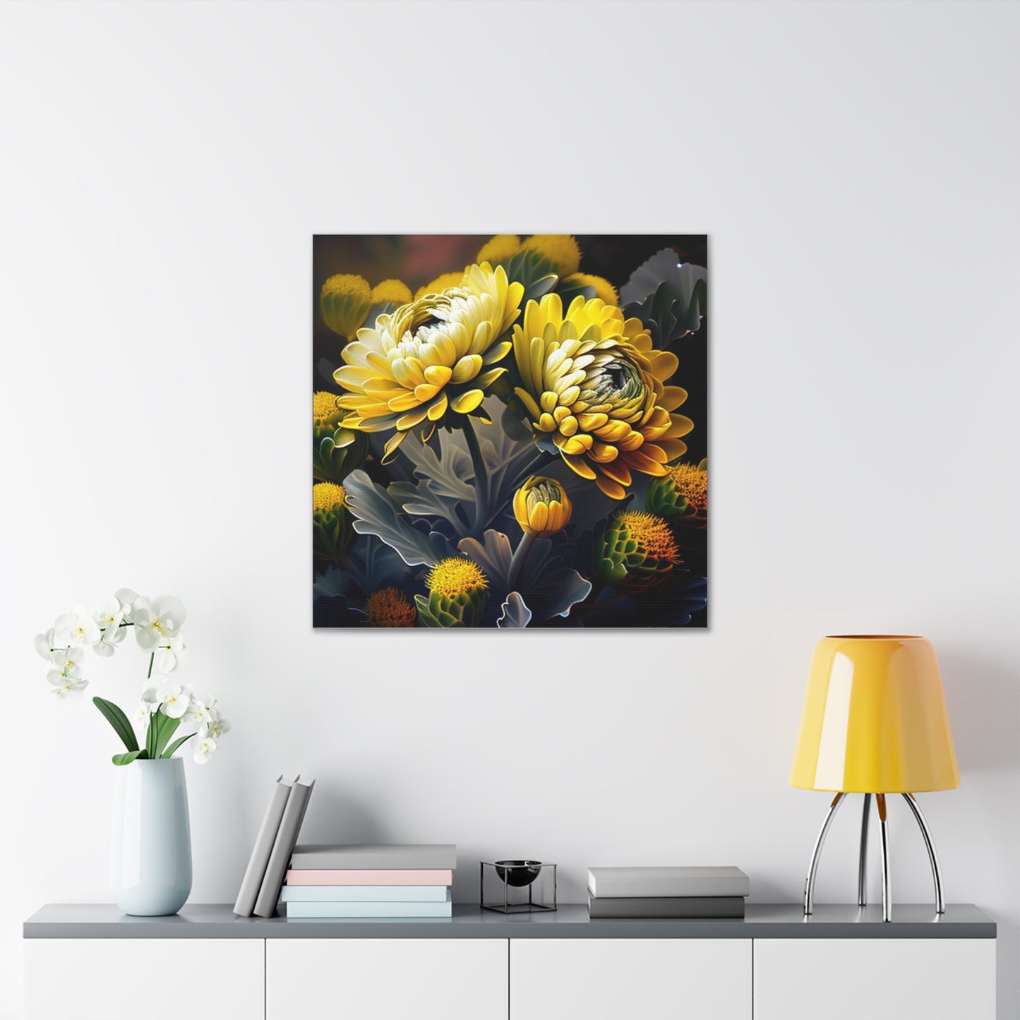Canvas Gallery Wraps Yellow Hermosas Flores Amarillas 2
