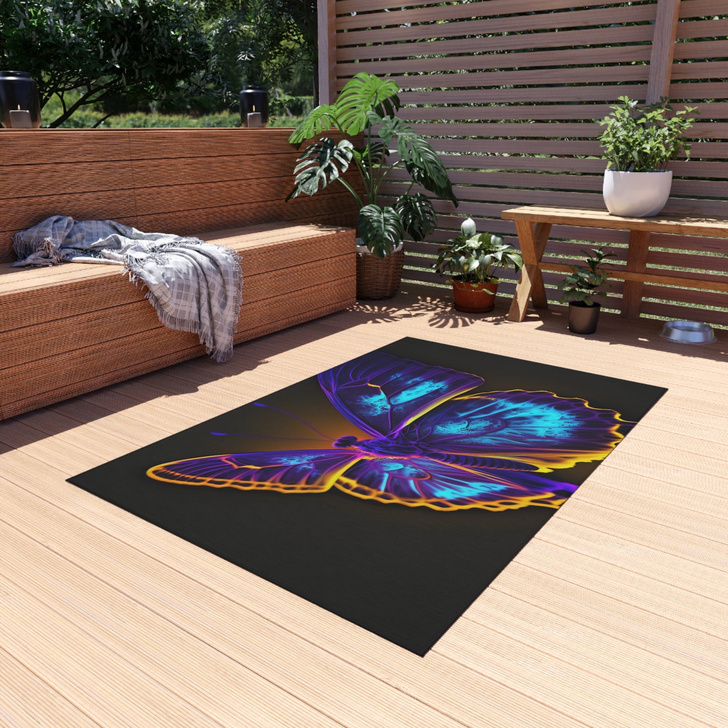 Outdoor Rug  Thermal Butterfly 4