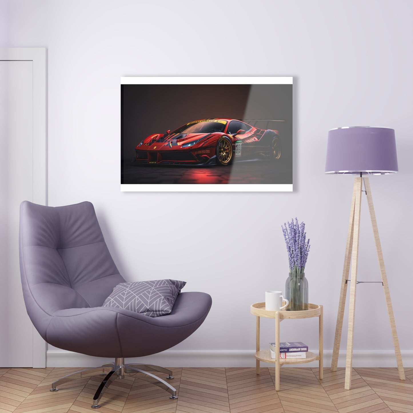 Acrylic Prints Ferrari Red 1