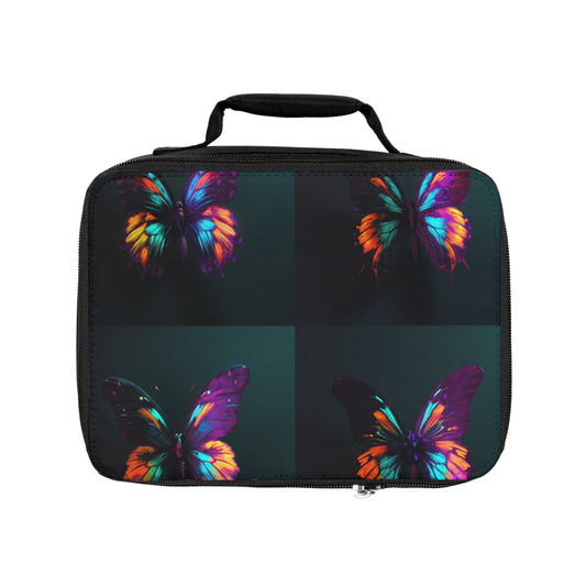Lunch Bag Hyper Colorful Butterfly Purple 5