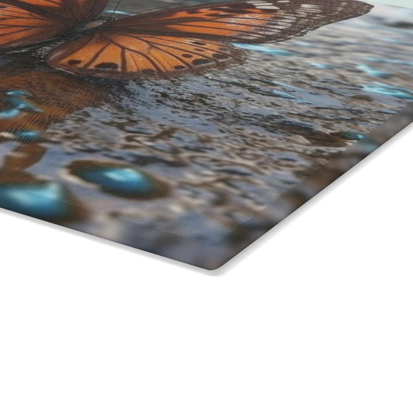 Glass Cutting Board Water Butterfly Street 2