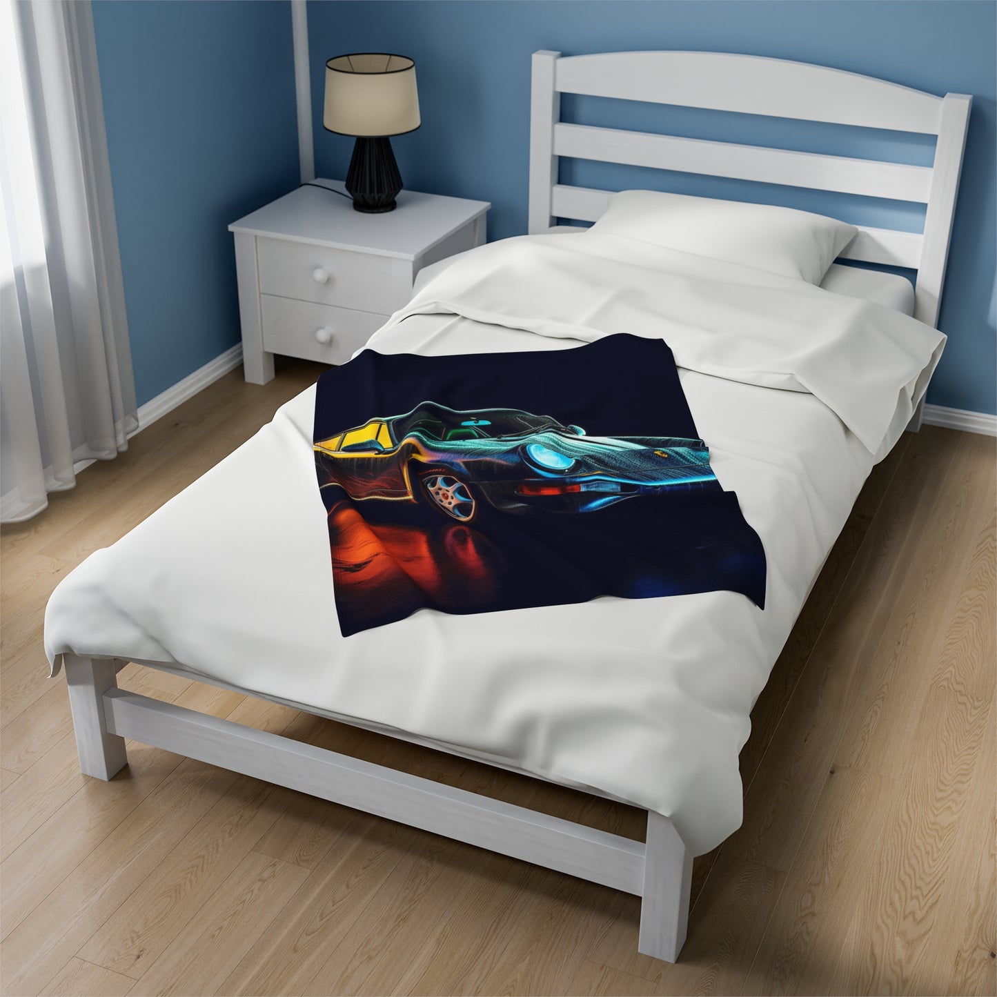 Velveteen Plush Blanket Porsche 933 3