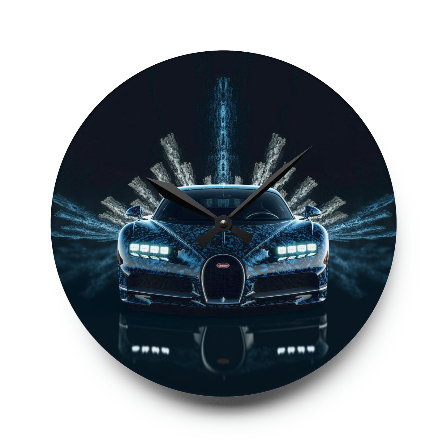 Acrylic Wall Clock Hyper Bugatti 2