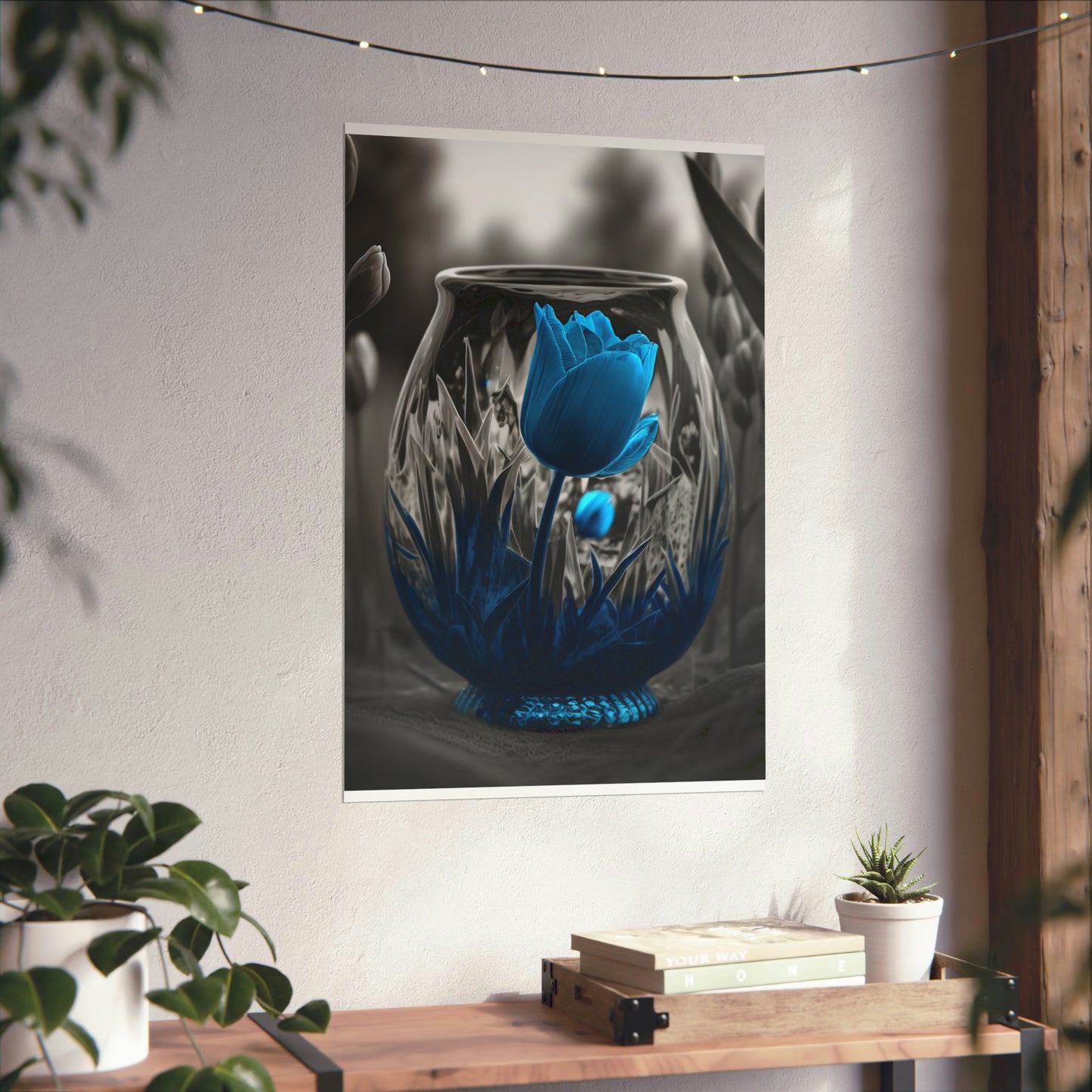 Premium Matte Vertical Posters Tulip Blue 6