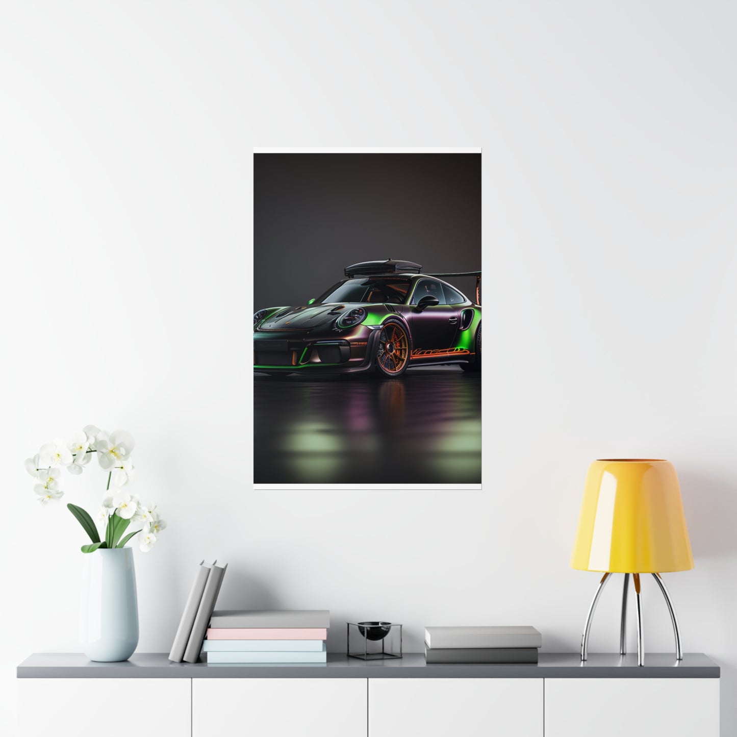 Premium Matte Vertical Posters Porsche Color 2