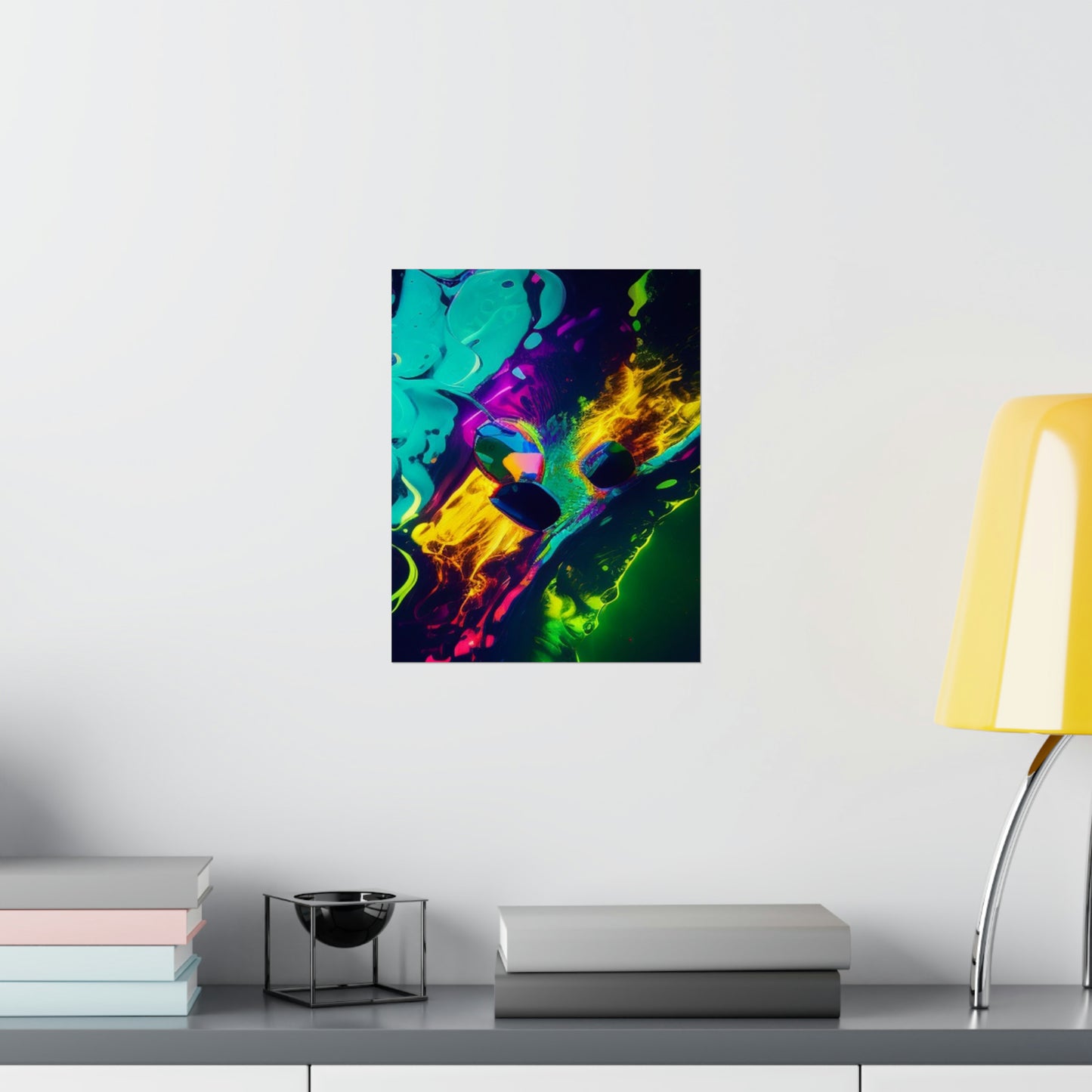 Premium Matte Vertical Posters Florescent Glow 4