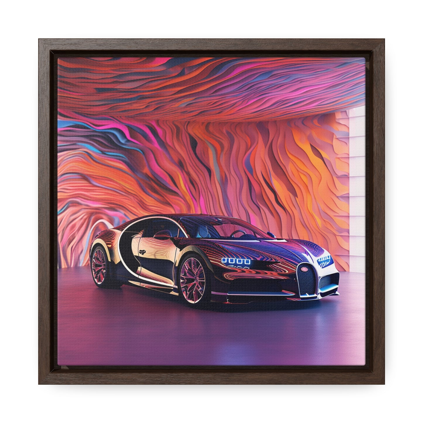 Gallery Canvas Wraps, Square Frame Bugatti Abstract Flair 4