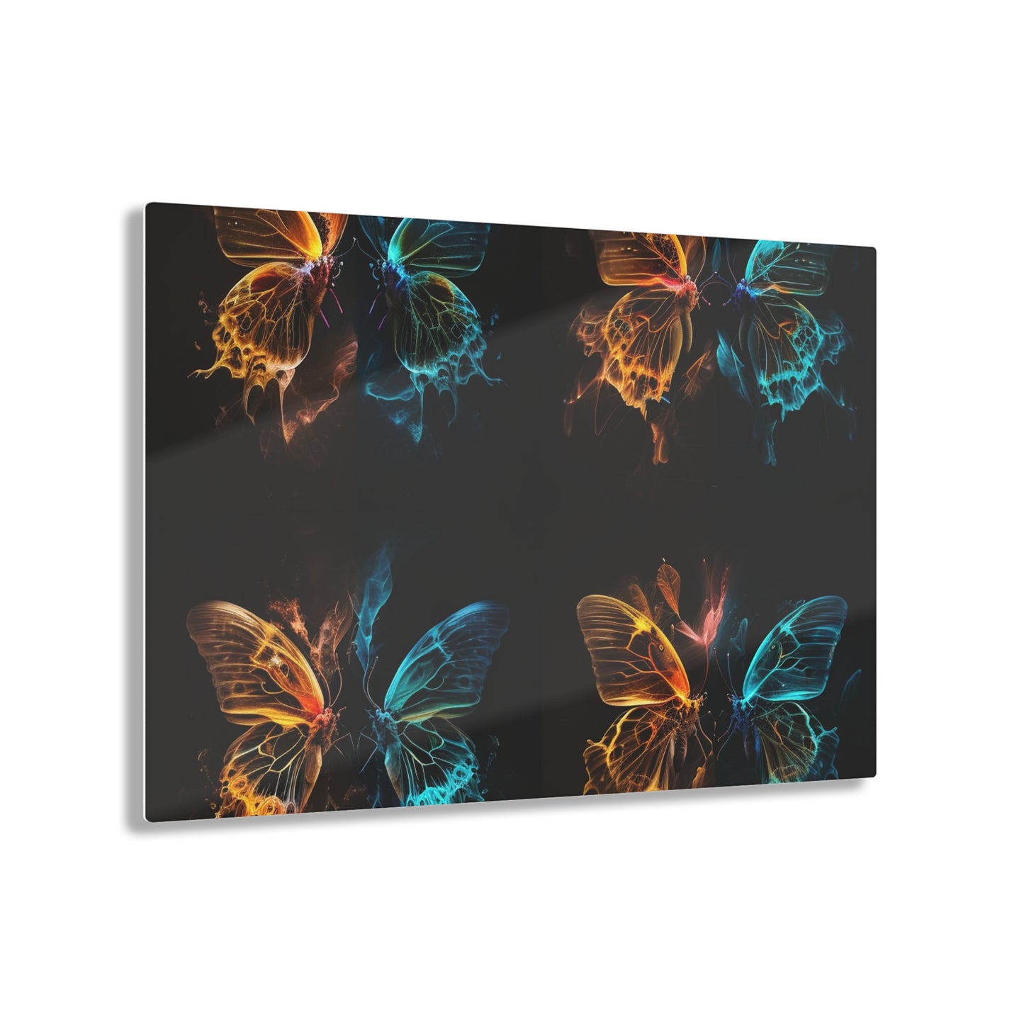 Acrylic Prints Kiss Neon Butterfly 5