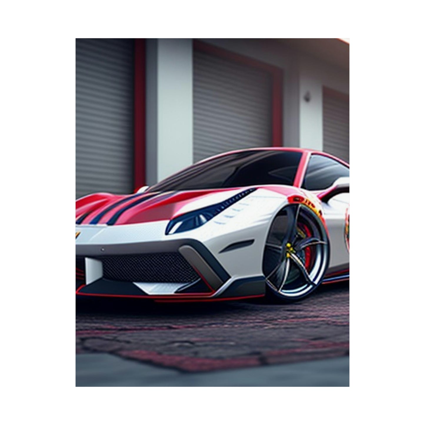 Premium Matte Vertical Posters Ferrari Hyper 3