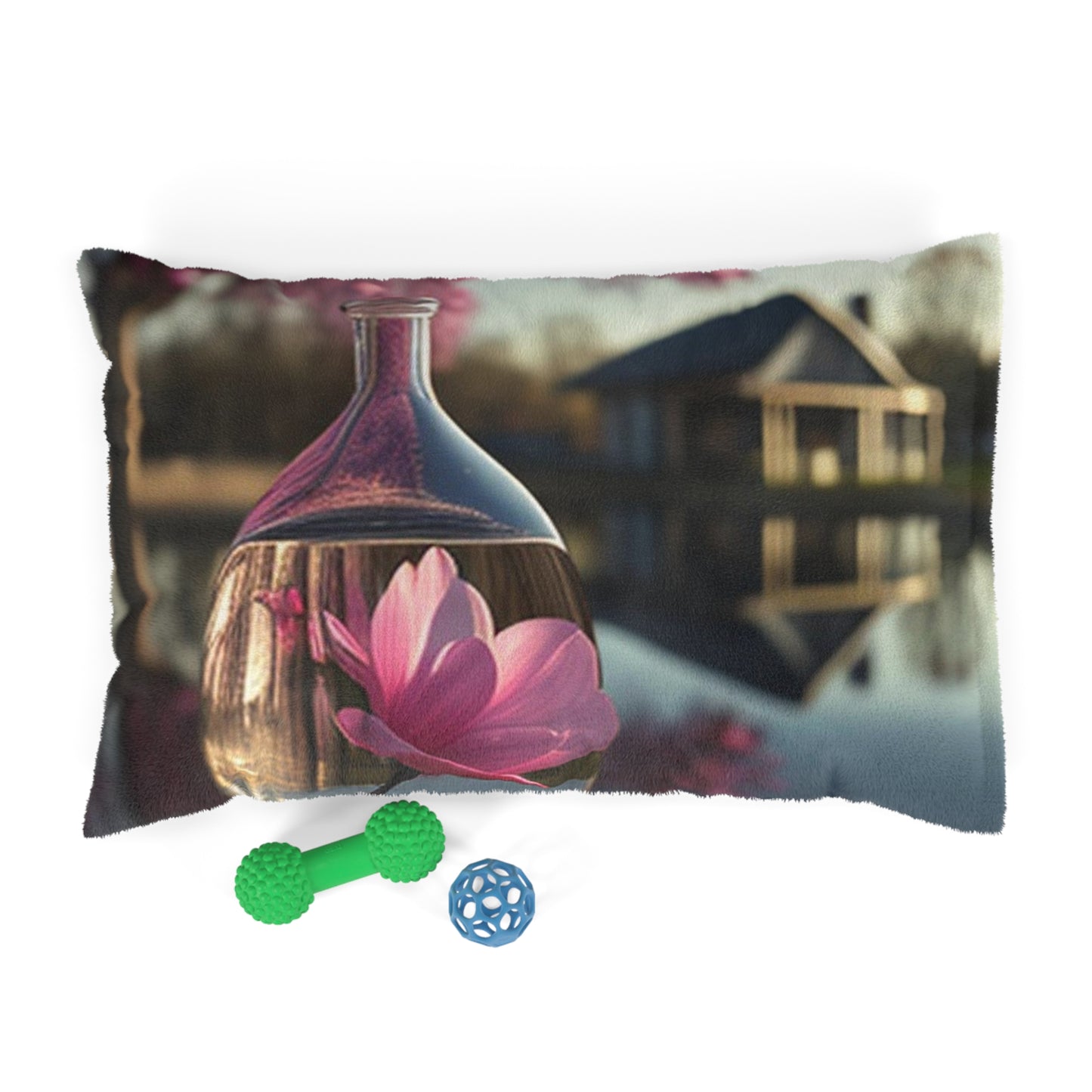Pet Bed Magnolia in a Glass vase 2