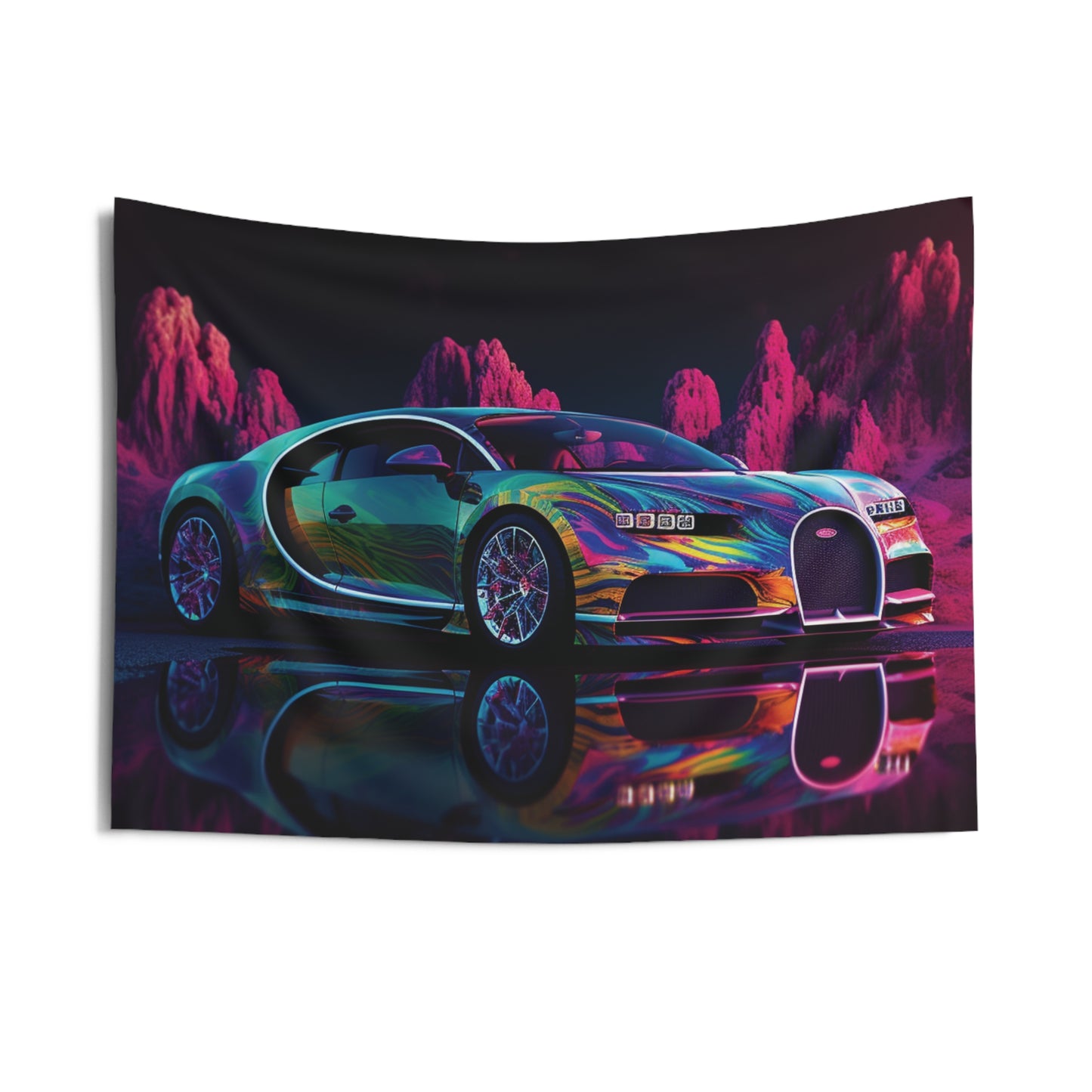 Indoor Wall Tapestries Florescent Bugatti Flair 2