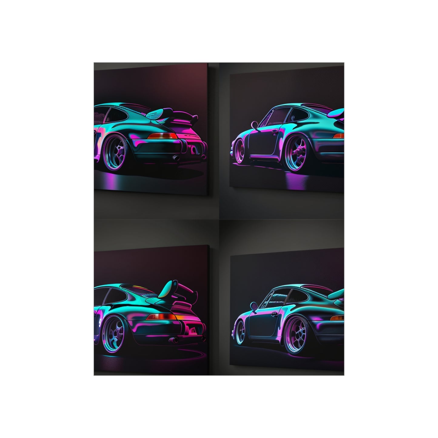 Premium Matte Vertical Posters Porsche Purple 5