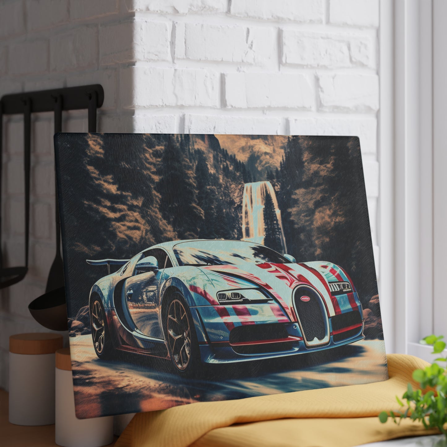 Glass Cutting Board Bugatti Waterfall 1