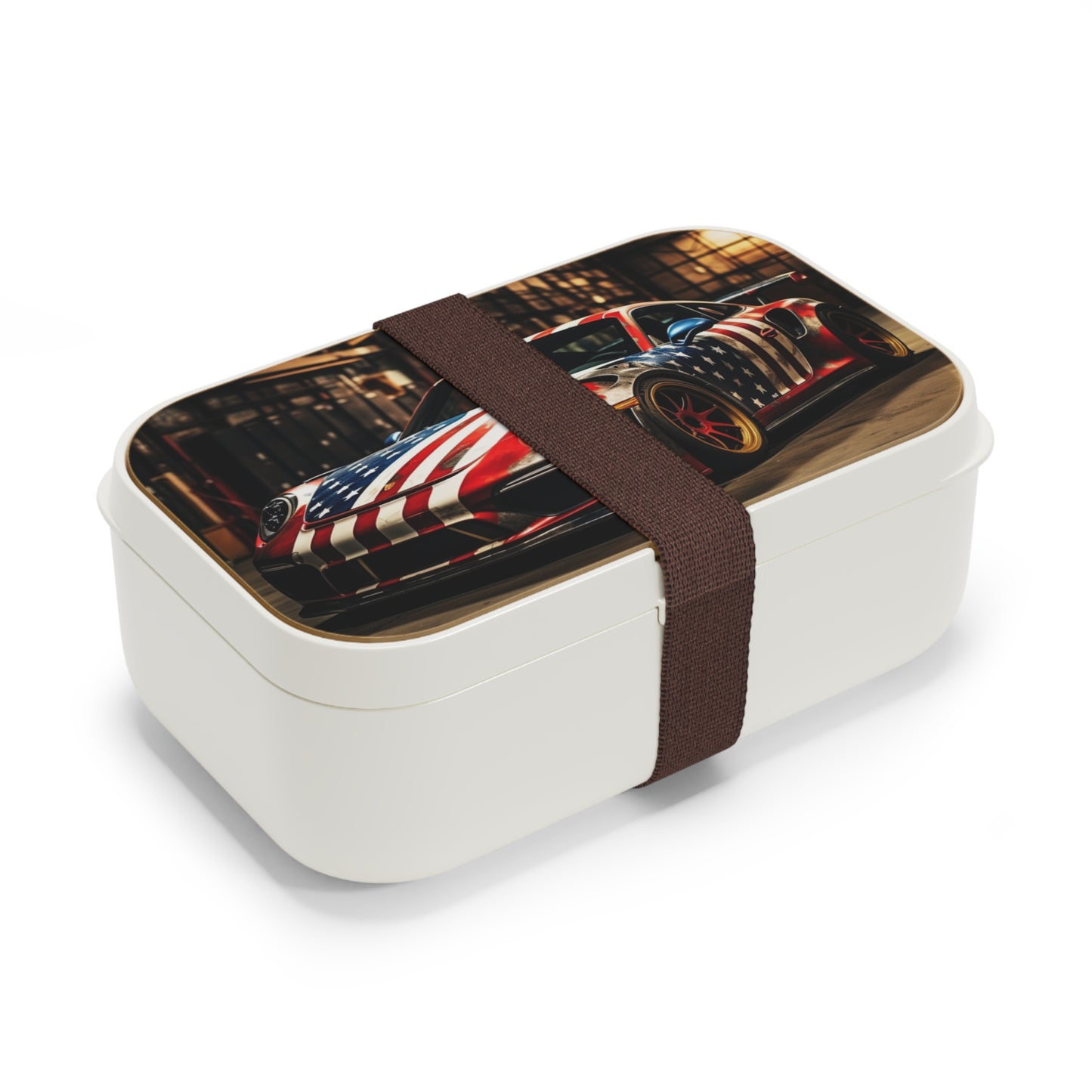 Bento Lunch Box American Flag Porsche 4