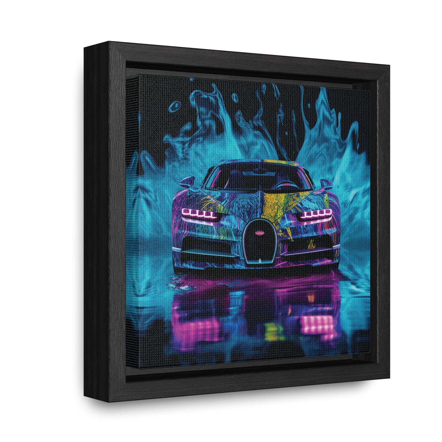 Gallery Canvas Wraps, Square Frame Bugatti Water 2