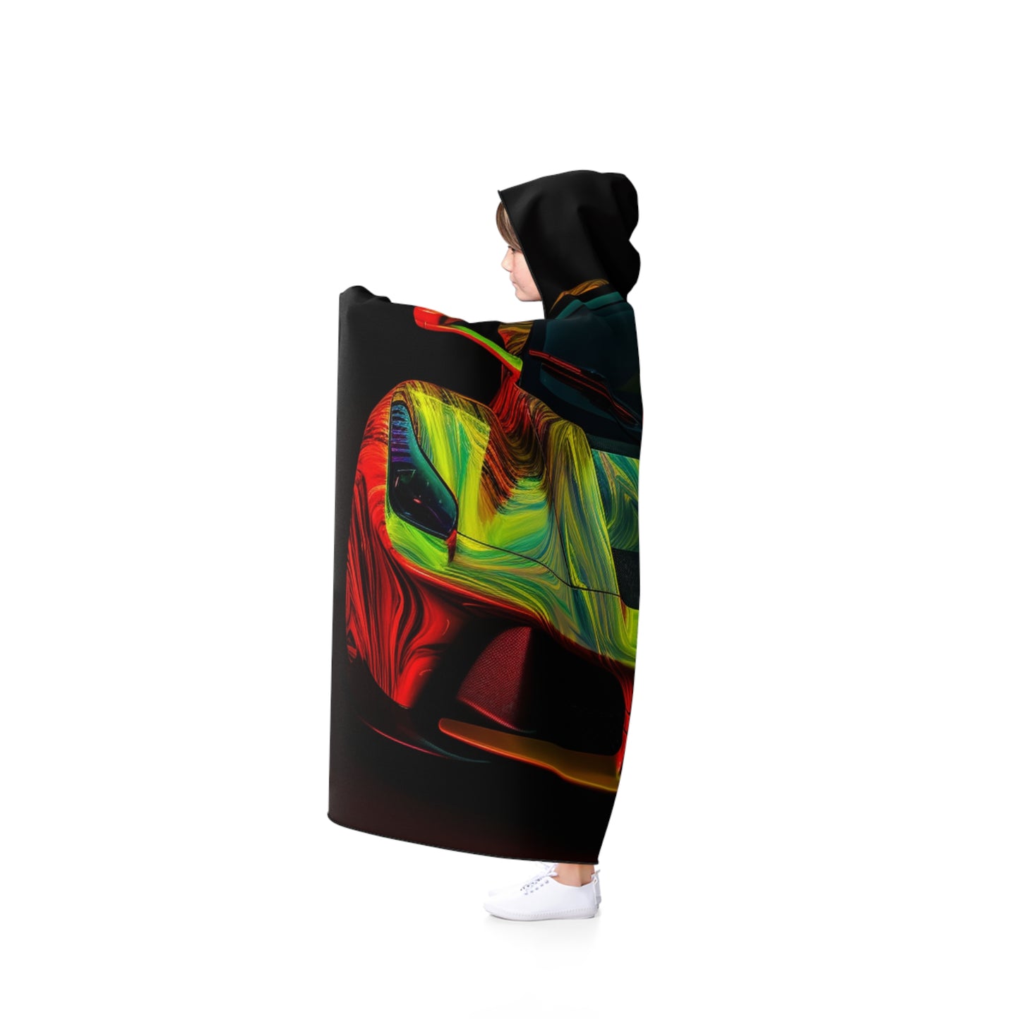 Hooded Blanket Ferrari Neon 1