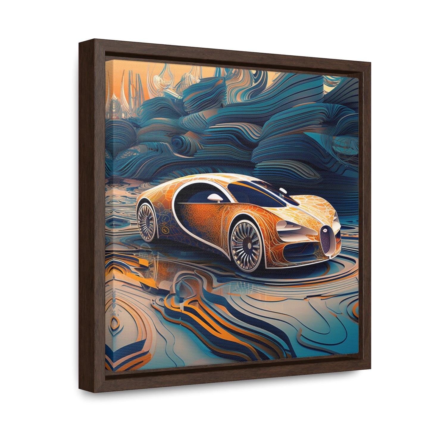 Gallery Canvas Wraps, Square Frame Bugatti Abstract Flair 1