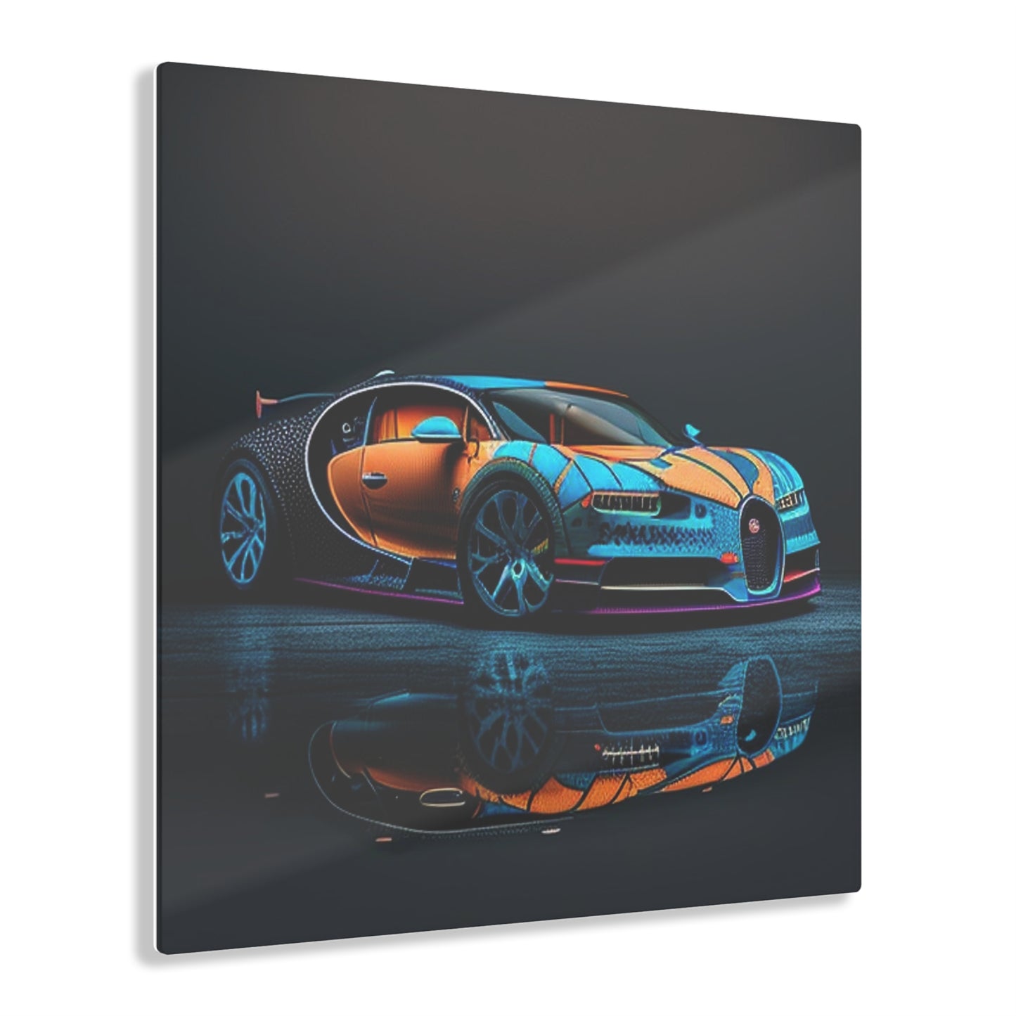 Acrylic Prints Bugatti Blue 1