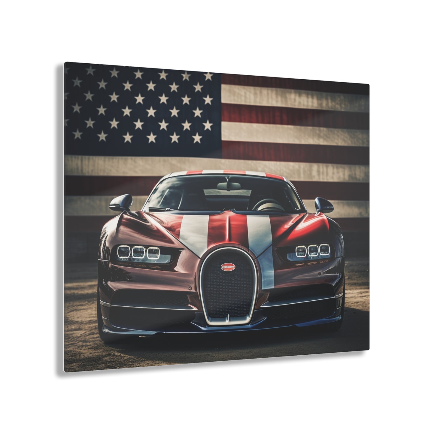 Acrylic Prints Bugatti Flag 1