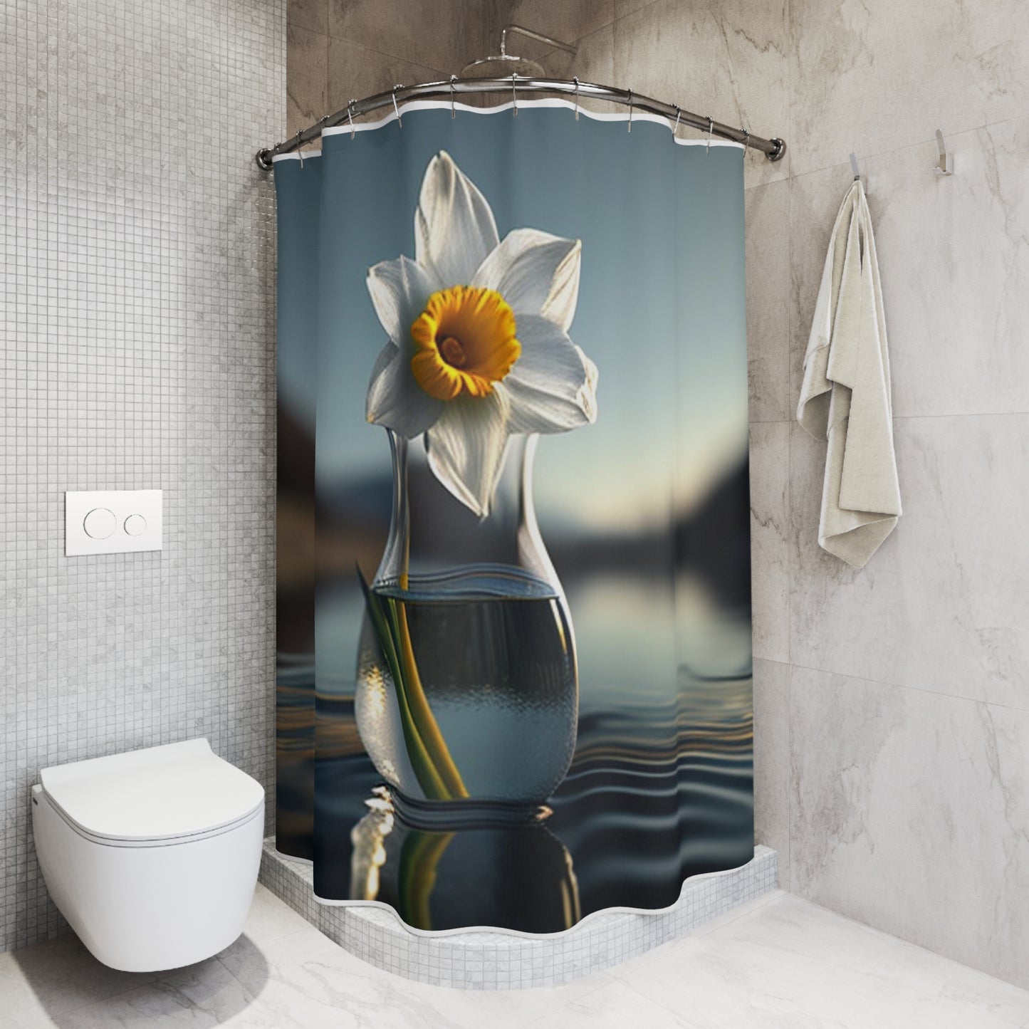 Polyester Shower Curtain Daffodil 3