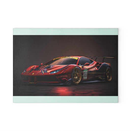 Glass Cutting Board Ferrari Red 1