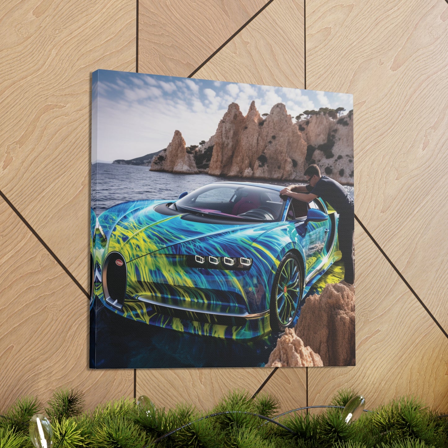 Canvas Gallery Wraps Bugatti Water 1