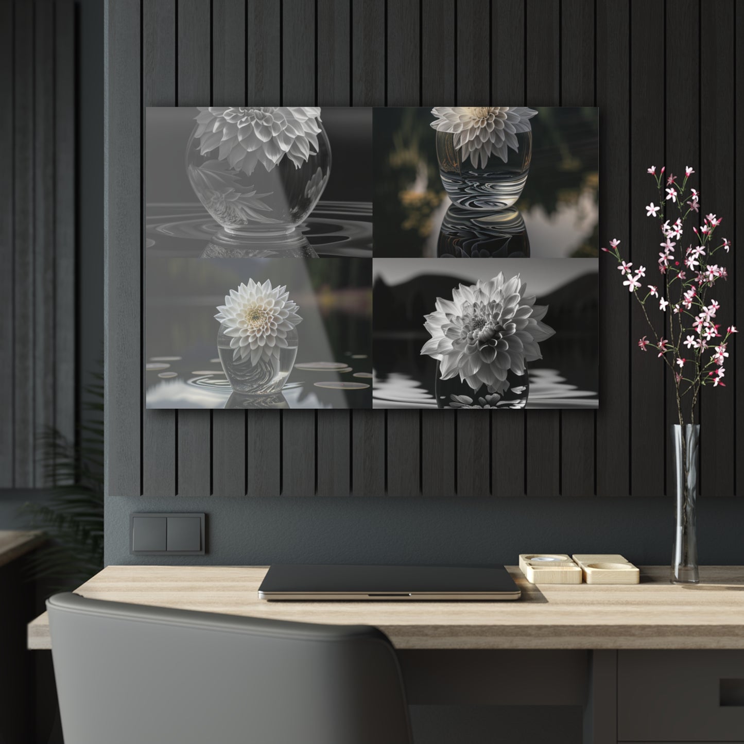 Acrylic Prints White Dahlia 5