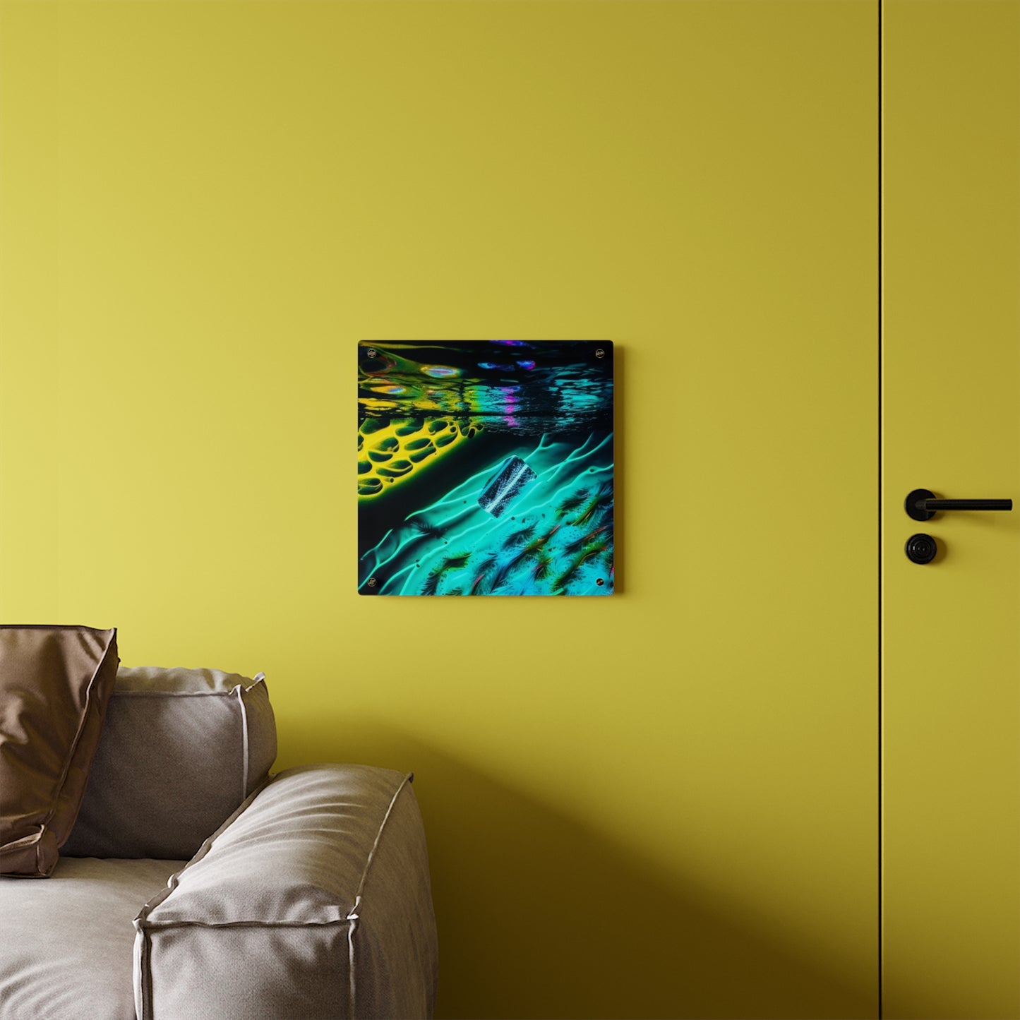 Acrylic Wall Art Panels Florescent Glow 2