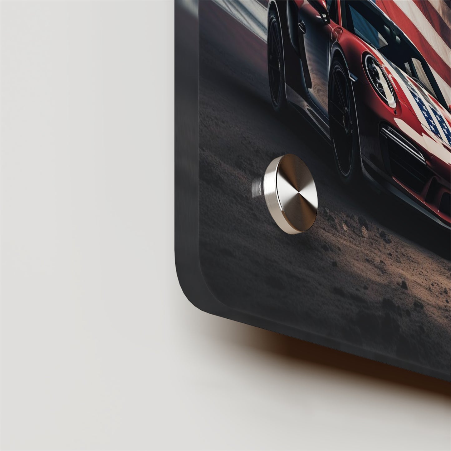Acrylic Wall Art Panels American Flag Background Porsche 5