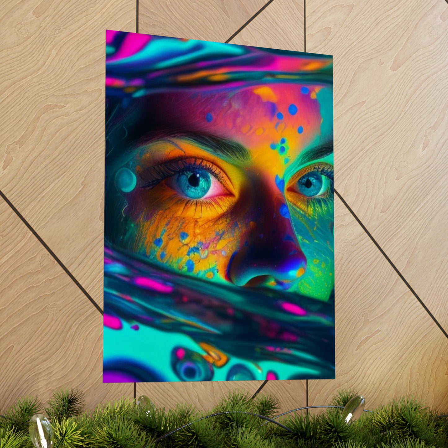 Premium Matte Vertical Posters Florescent Glow 3