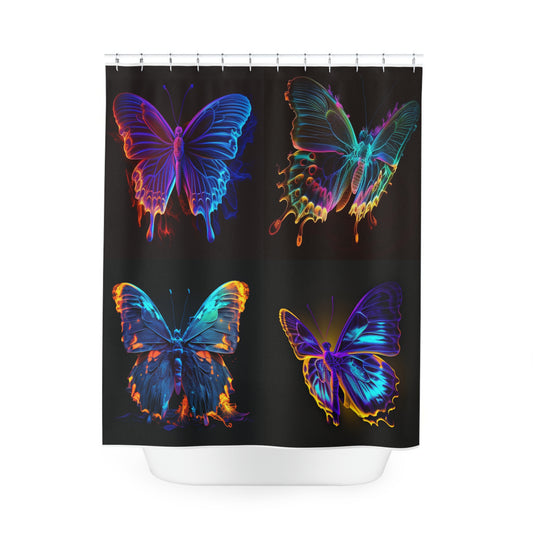 Polyester Shower Curtain Thermal Butterfly 5
