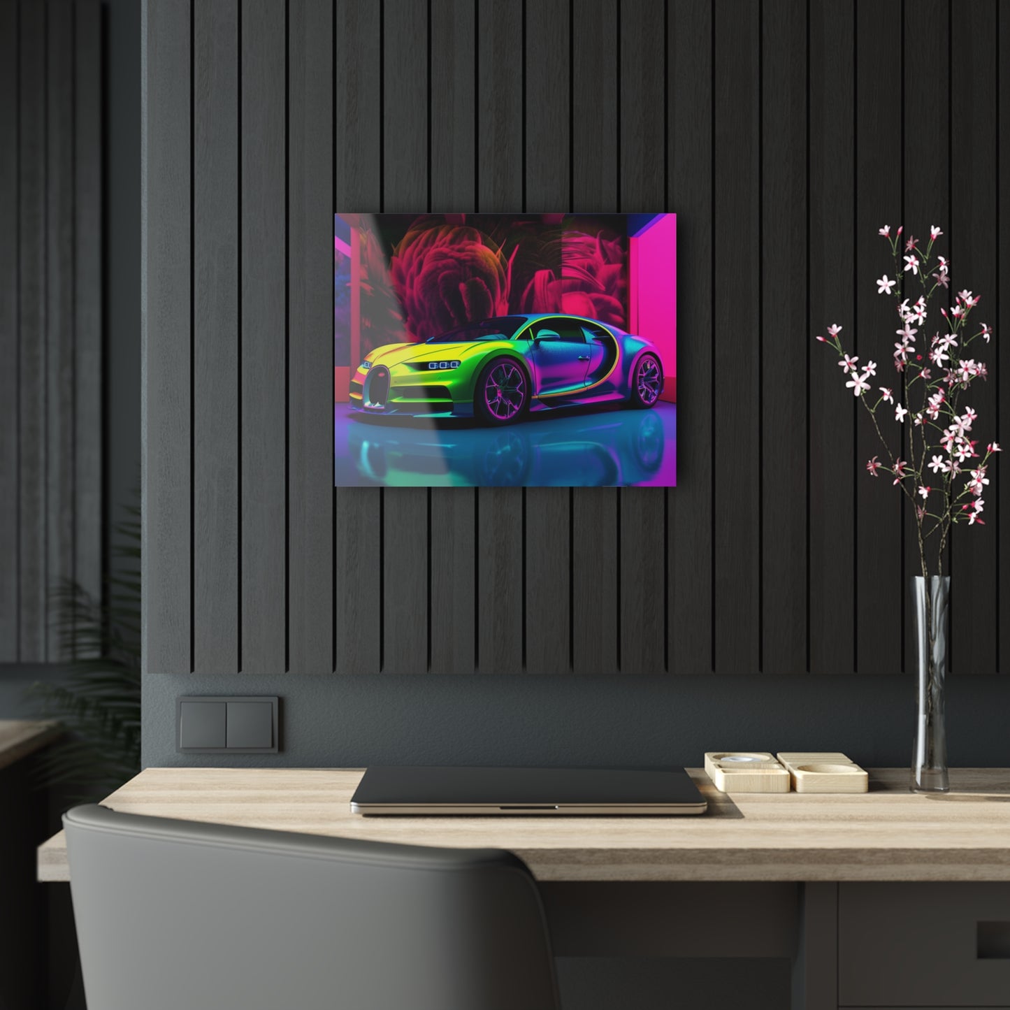 Acrylic Prints Florescent Bugatti Flair 1