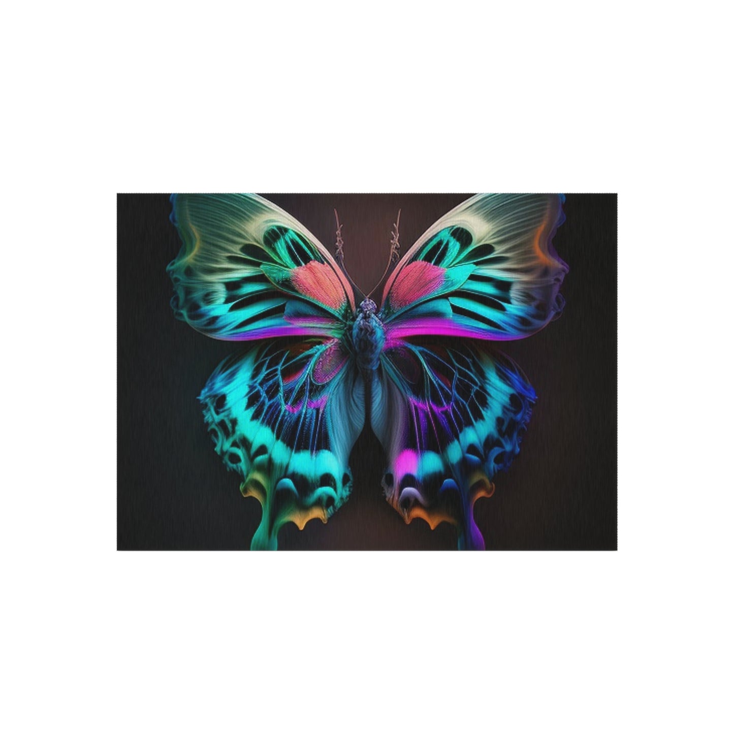 Outdoor Rug  Neon Butterfly Fusion 1