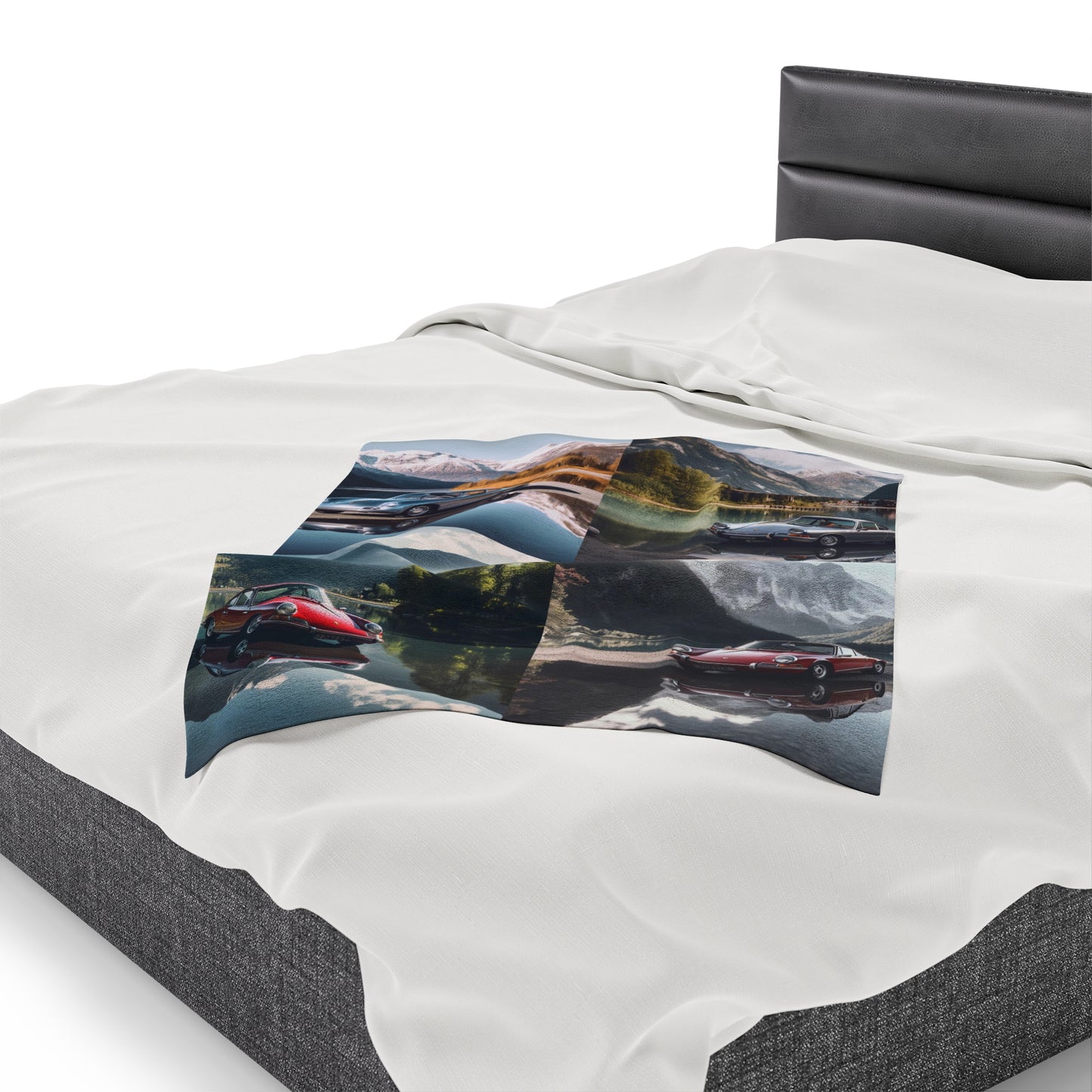 Velveteen Plush Blanket Porsche Lake 5