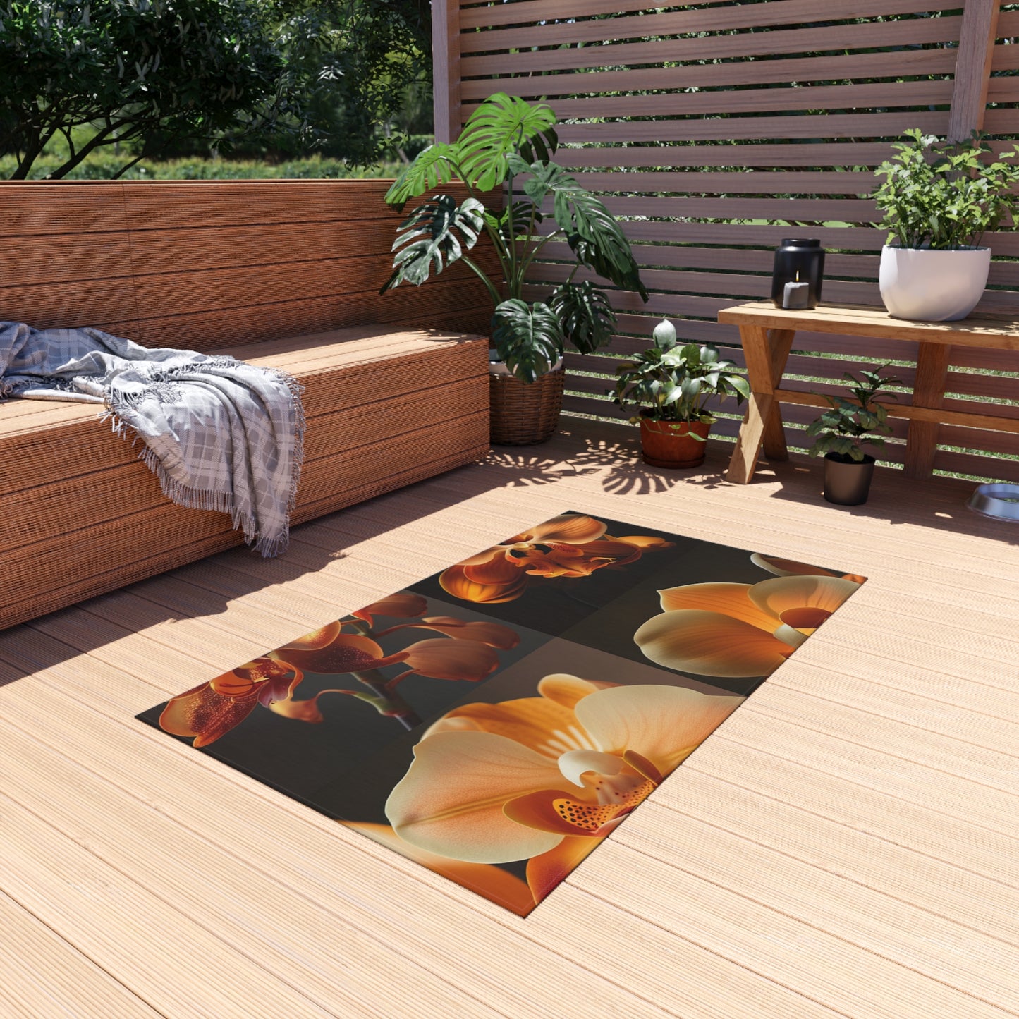 Outdoor Rug  Orange Orchid 5