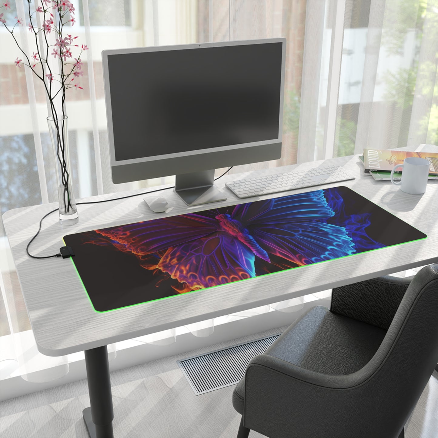 LED Gaming Mouse Pad Thermal Butterfly 1