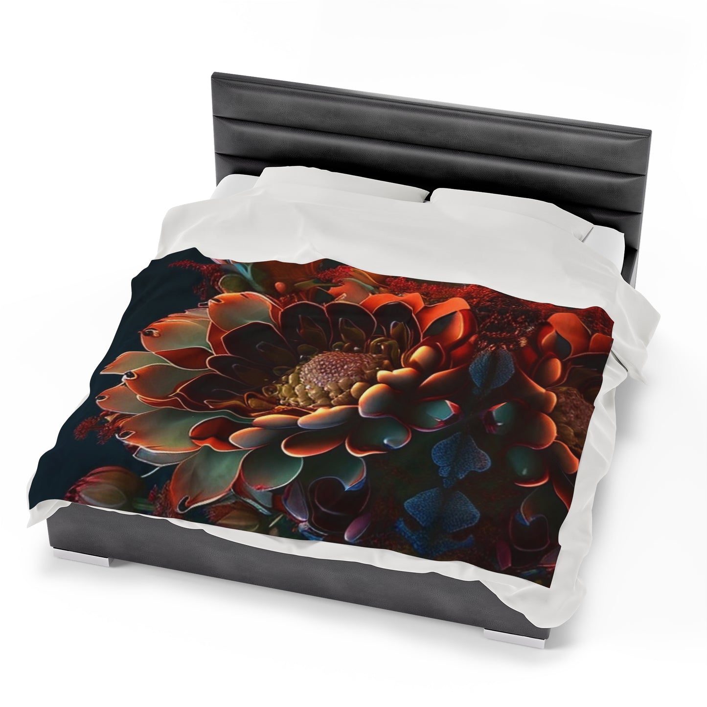 Velveteen Plush Blanket Flower Arangment 4