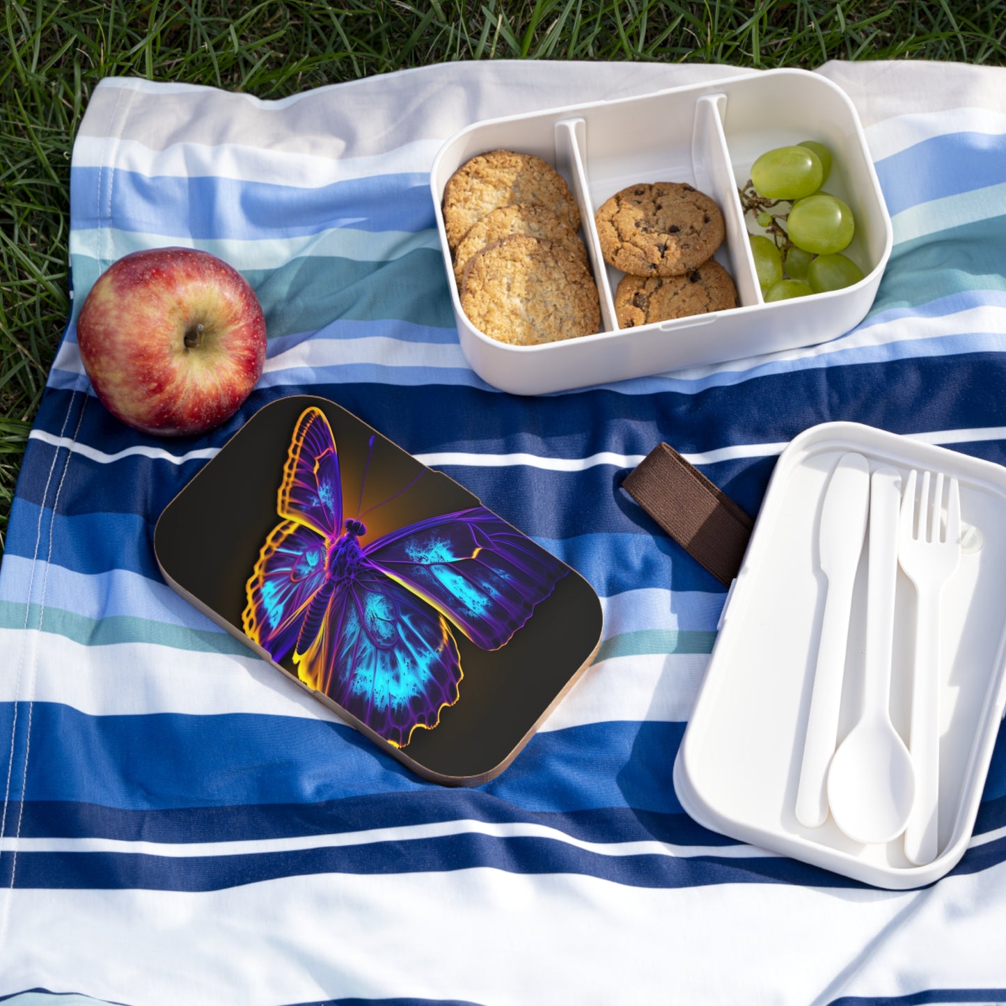 Bento Lunch Box Thermal Butterfly 4