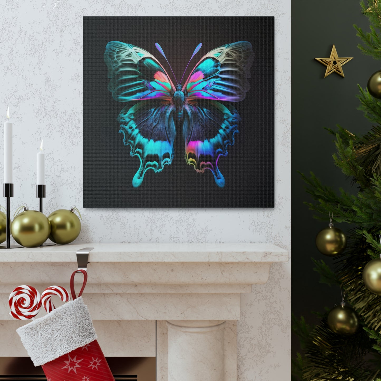 Canvas Gallery Wraps Raw Florescent Glow 1