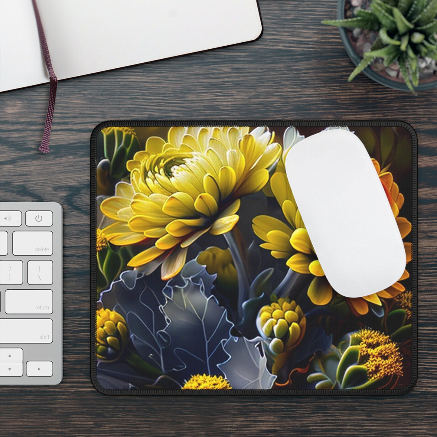 Gaming Mouse Pad  Yellow Hermosas Flores Amarillas 1